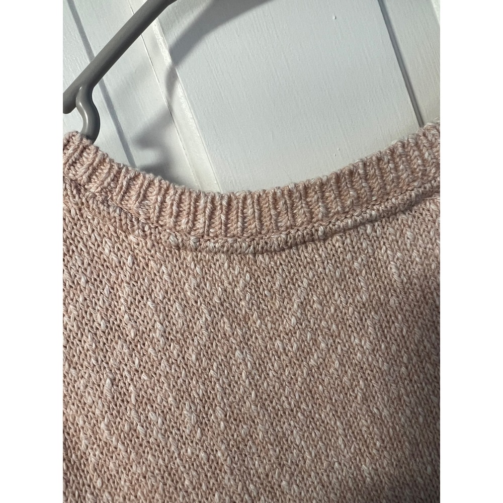 J. Jill Womens Peach Marled Sleeveless Sweater Shell Scoop Neck Size L Petite - Picture 7 of 7